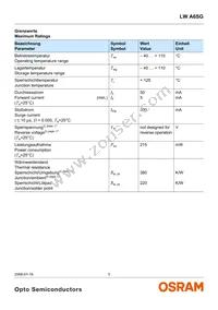 LW A6SG-V1AA-5K8L-Z Datasheet Page 3