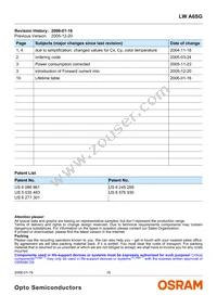 LW A6SG-V1AA-5K8L-Z Datasheet Page 16