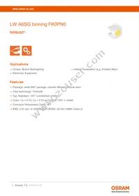 LW A6SG-V2BA-FK0PN0-0-20-R33-Z Datasheet Cover