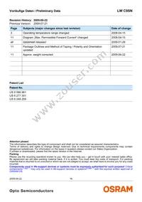 LW C9SN-F0HA-58-S-Z Datasheet Page 16