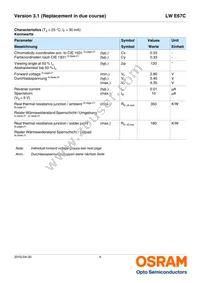 LW E67C-T2V1-5K8L-1-30-R18-Z Datasheet Page 4