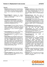 LW E67C-T2V1-5K8L-1-30-R18-Z Datasheet Page 21