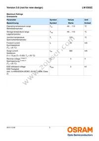 LW E6SC-U2AA-5K8L-1-Z Datasheet Page 3