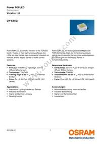 LW E6SG-AAAB-LMK-1-30-R18-Z-XX Datasheet Cover