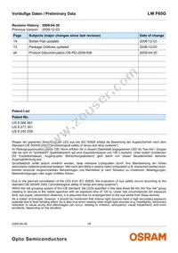 LW F65G-HZKX-58-Z Datasheet Page 18