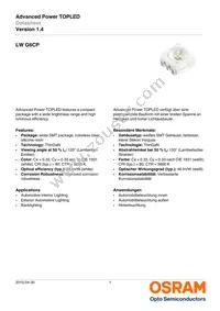 LW G6CP-EAFA-JKQL-1-140-R18-Z Datasheet Cover