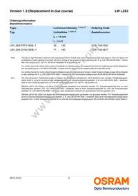 LW L283-Q1R2-3K8L-1-Z Datasheet Page 2