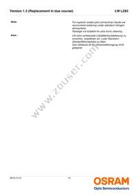 LW L283-Q1R2-3K8L-1-Z Datasheet Page 14