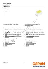 LW M67C-T2U2-JKPL Datasheet Cover