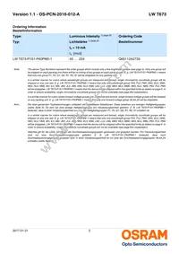 LW T673-P1S1-FK0PM0 Datasheet Page 2