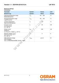 LW T673-P1S1-FK0PM0 Datasheet Page 3