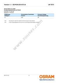 LW T673-P1S1-FK0PM0 Datasheet Page 8