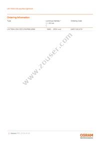 LW T6SH.CB-CZEY-FK0PM0-Z664-50-R18-Z Datasheet Page 2