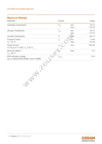 LW T6SH.CB-CZEY-FK0PM0-Z664-50-R18-Z Datasheet Page 3