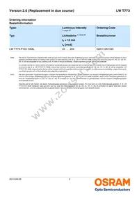 LW T773-P2R1-5K8L-Z Datasheet Page 2