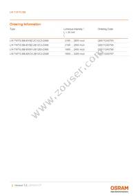 LW TWTG.BB-BYBZ-2B12C3-Z486-20-R18-Z Datasheet Page 2