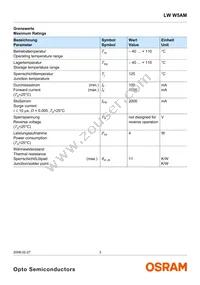 LW W5AM-KXKY-6K7L-Z Datasheet Page 3