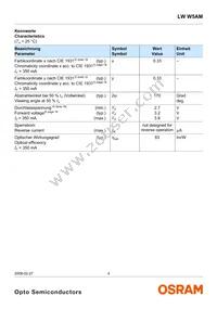 LW W5AM-KXKY-6K7L-Z Datasheet Page 4