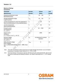 LW W5AM-KZLX-6K7L-0-350-R18-Z Datasheet Page 3