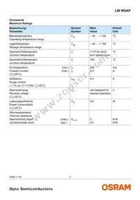 LW W5AP-LZMZ-5K8L-Z Datasheet Page 3