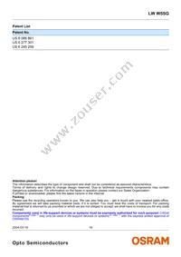 LW W5SG-GYHY-5K8L-Z Datasheet Page 16