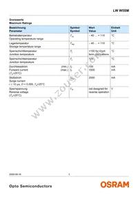 LW W5SM-HYJZ-5K8L-Z Datasheet Page 3