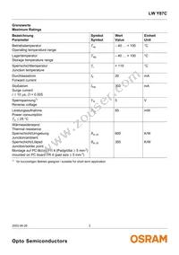 LW Y87C-T1U1-3C5D Datasheet Page 3