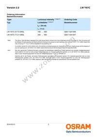 LW Y87C-T1U1-3K8L-Z Datasheet Page 2