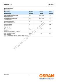 LW Y87C-T1U1-3K8L-Z Datasheet Page 3