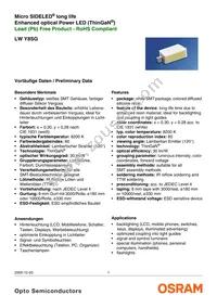 LW Y8SG-U1V1-3K6L-1-Z Datasheet Cover