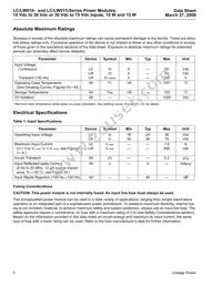 LW010A6 Datasheet Page 2