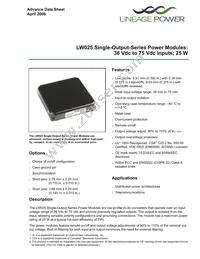 LW025F871 Datasheet Cover