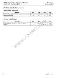 LW025G Datasheet Page 4