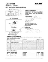 LXA12T600C Datasheet Cover