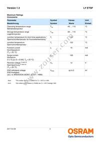 LY ETSF-AABA-35-1-50-R18-Z Datasheet Page 3