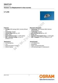 LY L296-P2R1-26-Z Datasheet Cover