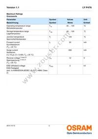 LY P476-Q2S1-26-0-20-R18F-Z Datasheet Page 3