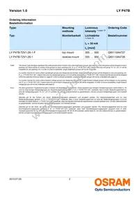 LY P47B-T2V1-26-1-Z Datasheet Page 2