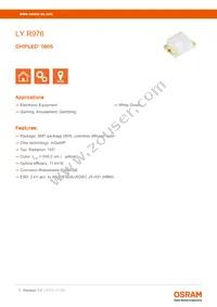 LY R976-PS-36 Datasheet Cover