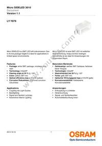 LY Y876-R2T1-26-Z Datasheet Cover