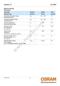 LY Y876-R2T1-26-Z Datasheet Page 3