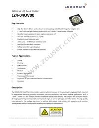 LZ4-04UV00-0000 Datasheet Cover