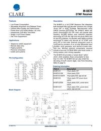 M-8870-01SMTR Datasheet Cover
