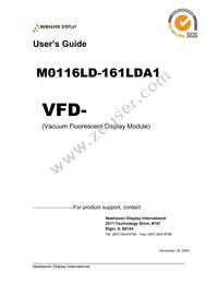 M0116LD-161LDA1 Datasheet Cover