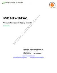 M0116LY-161LSAR1 Datasheet Cover