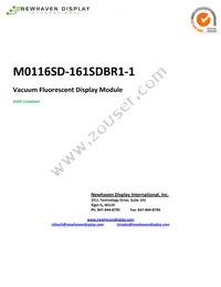 M0116SD-161SDBR1-1 Datasheet Cover