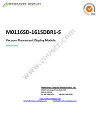 M0116SD-161SDBR1-S Datasheet Cover