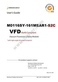 M0116SY-161MSAR1-S2C Datasheet Cover