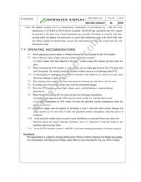 M0216SD-162SDAR1 Datasheet Page 20