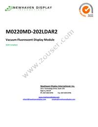 M0220MD-202LDAR2 Datasheet Cover